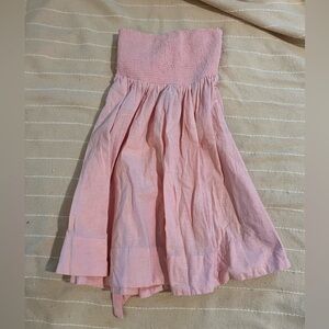 BDG Strapless Pink Dress